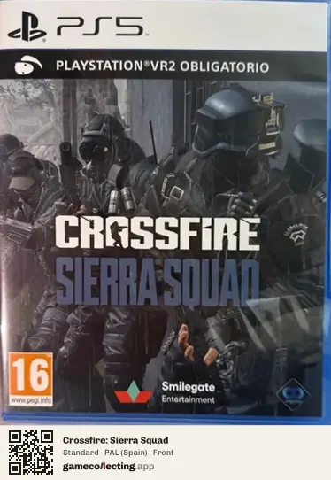 Crossfire: Sierra Squad PlayStation 5, Spain box front