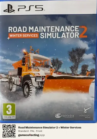 Road Maintenance Simulator 2 + Winter Services PlayStation 5, PAL box front