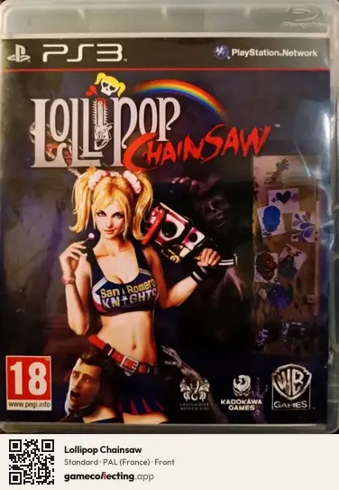 Lollipop Chainsaw PlayStation 3, France box front