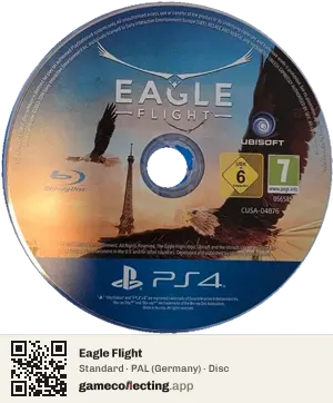 Eagle Flight PlayStation 4, PAL disc