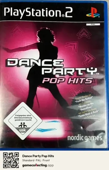 Dance Party Pop Hits PlayStation 2, PAL box front
