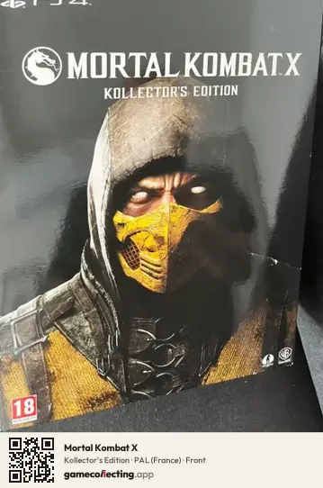 Mortal Kombat X PlayStation 4, France box front