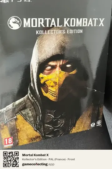 Mortal Kombat X PlayStation 4, France box front