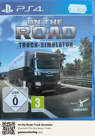 On the Road: Truck Simulator PlayStation 4, Germany box front