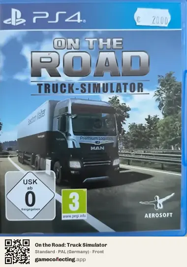 On the Road: Truck Simulator PlayStation 4, Germany box front