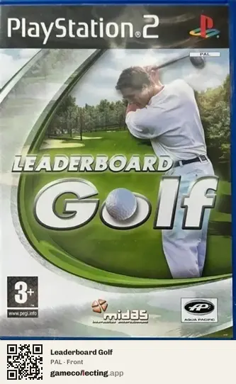 Leaderboard Golf PlayStation 2, PAL box front