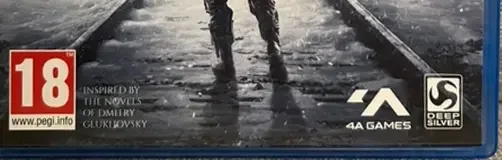 Metro Exodus, the PEGI square on its front