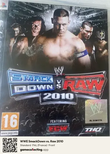 WWE SmackDown vs. Raw 2010 PlayStation 3, France box front