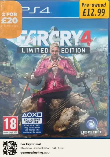 Far Cry Primal PlayStation 4, PAL box front