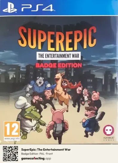 SuperEpic: The Entertainment War PlayStation 4, PAL box front