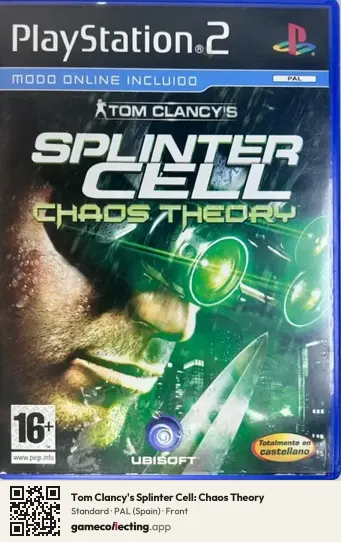 Tom Clancy's Splinter Cell: Chaos Theory PlayStation 2, Spain box front
