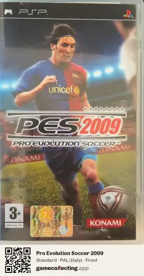 Pro Evolution Soccer 2009 PlayStation Portable, Italy box front