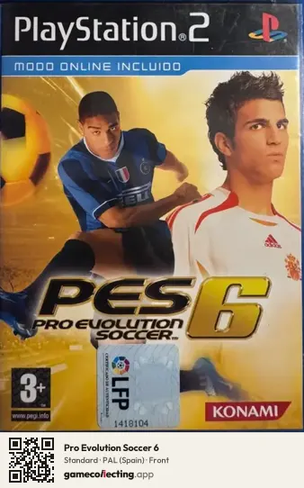 Pro Evolution Soccer 6 PlayStation 2, Spain box front