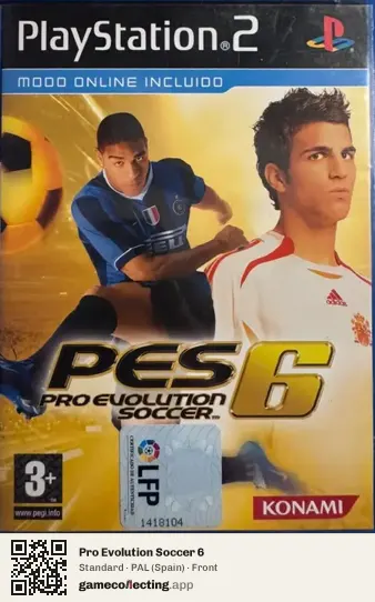Pro Evolution Soccer 6 PlayStation 2, Spain box front