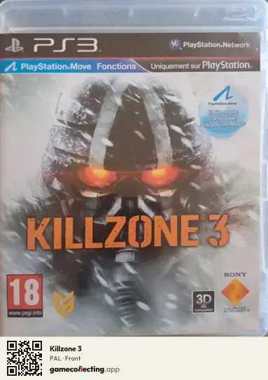 Killzone 3 PlayStation 3, PAL box front