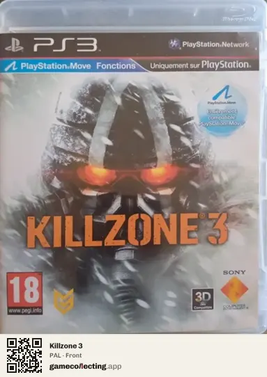 Killzone 3 PlayStation 3, PAL box front