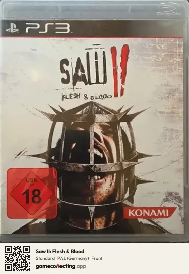 Saw II: Flesh & Blood PlayStation 3, Germany box front