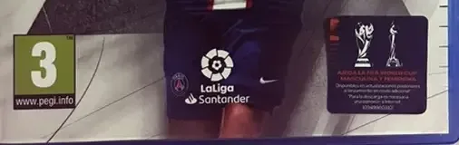 FIFA 23, the PEGI square on its front