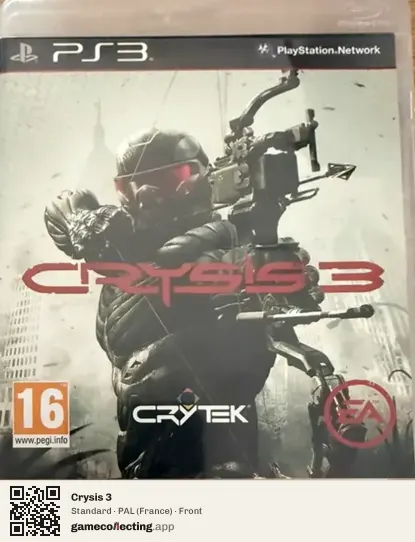 Crysis 3 PlayStation 3, France box front