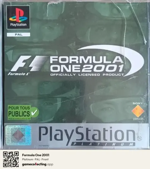 Formula One 2001 PlayStation, PAL box front