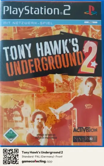Tony Hawk's Underground 2 PlayStation 2, Germany box front