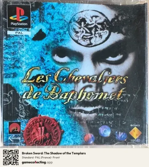 Broken Sword: The Shadow of the Templars PlayStation, France box front