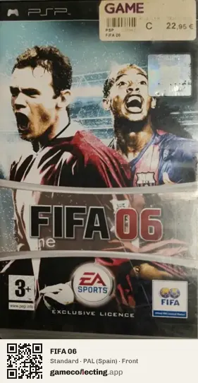 FIFA 06 PlayStation Portable, Spain box front