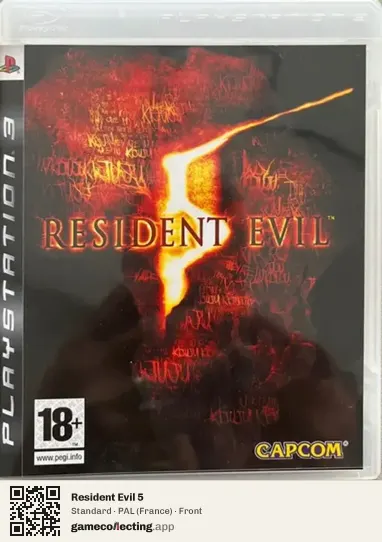 Resident Evil 5 PlayStation 3, France box front