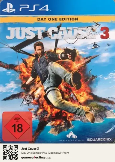 Just Cause 3 PlayStation 4, Germany box front