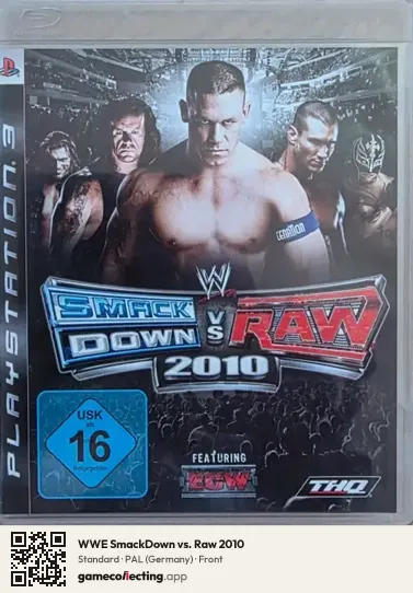 WWE SmackDown vs. Raw 2010 PlayStation 3, Germany box front