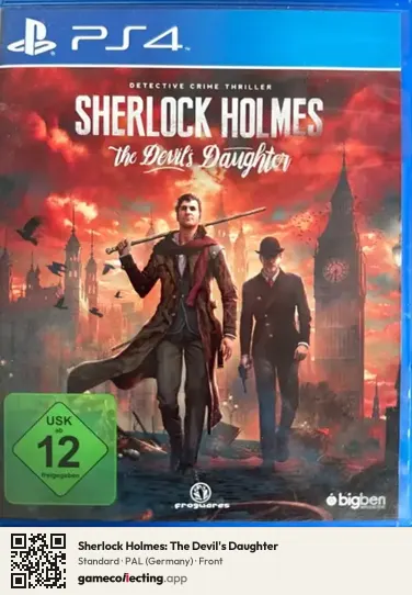 Sherlock Holmes: The Devil's Daughter PlayStation 4, Germany box front