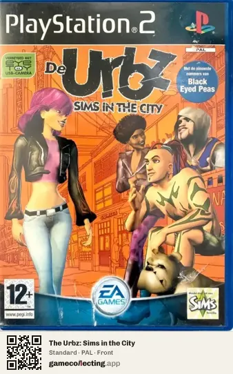 The Urbz: Sims in the City PlayStation 2, PAL box front