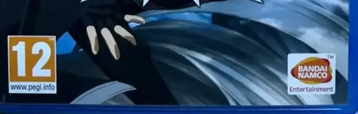 Sword Art Online: Lost Song, the PEGI square on its front