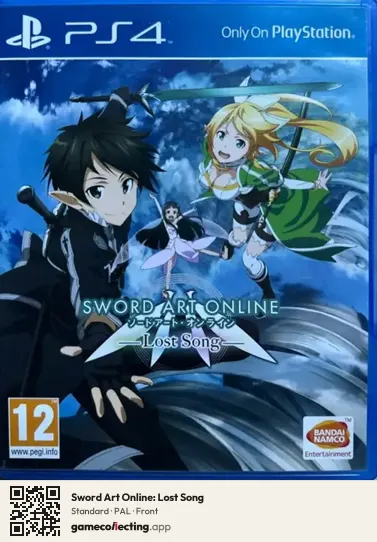 Sword Art Online: Lost Song PlayStation 4, PAL box front