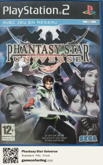 Phantasy Star Universe PlayStation 2, PAL box front