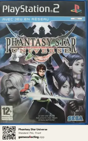 Phantasy Star Universe PlayStation 2, PAL box front
