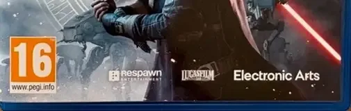 Star Wars Jedi: Fallen Order, the PEGI square on its front