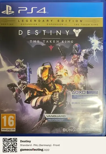 Destiny PlayStation 4, Germany box front