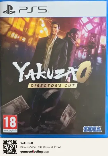 Yakuza 0 PlayStation 5, France box front