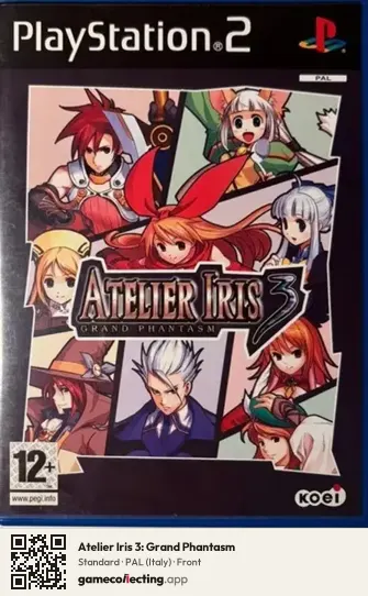 Atelier Iris 3: Grand Phantasm PlayStation 2, Italy box front