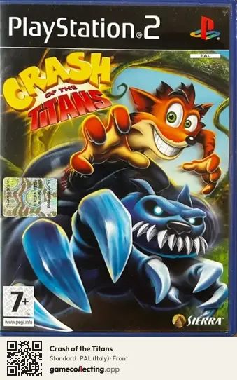 Crash of the Titans PlayStation 2, Italy box front