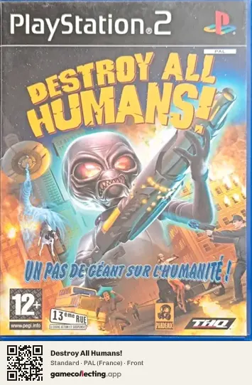 Destroy All Humans! PlayStation 2, France box front