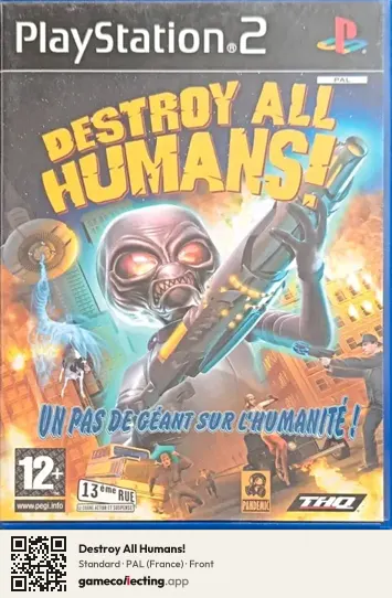 Destroy All Humans! PlayStation 2, France box front