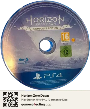 Horizon Zero Dawn PlayStation 4, PAL disc