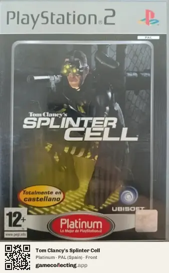 Tom Clancy's Splinter Cell PlayStation 2, Spain box front