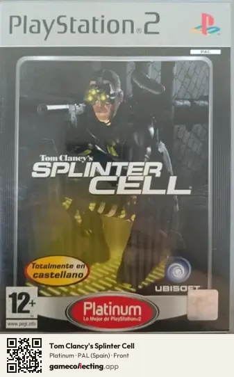 Tom Clancy's Splinter Cell PlayStation 2, Spain box front