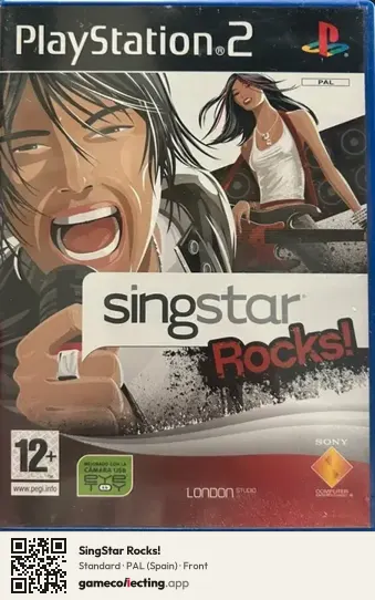 SingStar Rocks! PlayStation 2, Spain box front
