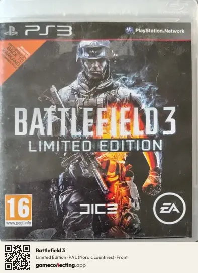 Battlefield 3 PlayStation 3, Nordic countries box front