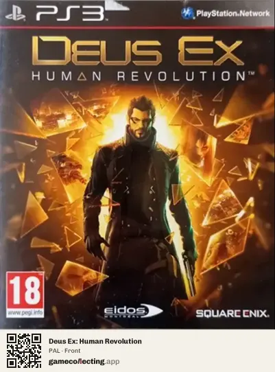 Deus Ex: Human Revolution PlayStation 3, PAL box front
