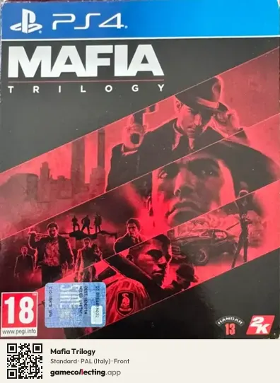 Mafia Trilogy PlayStation 4, Italy box front